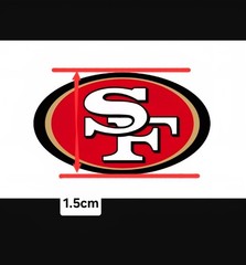 49ers Polyester Cotton blend fabric 18″ x 55″ San Francisco Football 1087672