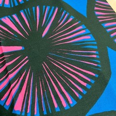 Marimekko Appelsiini Clothing Fabric Orange Pattern 108x149cm Wrinkled Used
