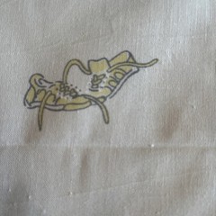 Vntg Unbranded Baby Shoes Themed Cotton Fabric Nursery 56” By The Yard Cotton