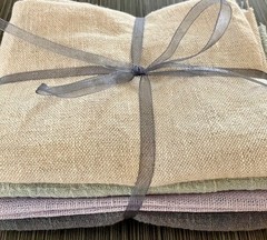 Bundles of Lightweight Pastel Linen & Cotton/Linen Fabric for Crafting