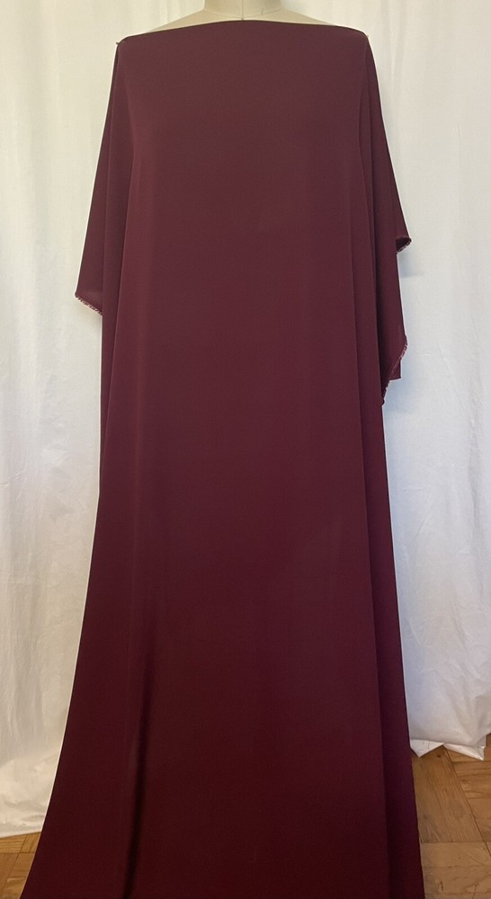 100% Silk Charmeuse Rich Luxurious Burgundy Fabric 1.5 Yards Long 45″ Wide