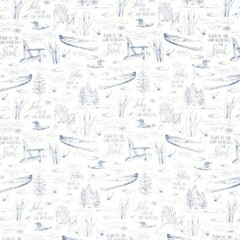 Lakefront By Wilmington Prints – Cream Toile #27684-244