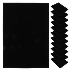20 Pcs Adhesive Flocked Fabric Diy Self-adhesive Peel and Stick Cloth