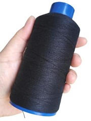 BLUPLE Professional Thick Weaving 1 Count (Pack of 1), 1pcs Black Thread