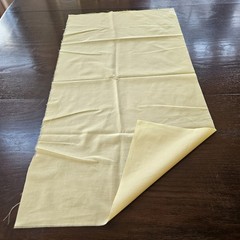 Vintage Light Yellow Solid Cotton for Quilting etc. 28.5 x 15 inches