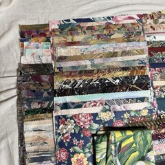 Large Upholstery Fabric Sample Lot 254 Pc Floral Designer Swatches Craft Quilt