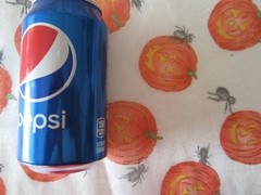 Vtg Glitter Orange Pumpkin Black Spider White Web Clear Netting Fabric