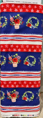 $8 Per Yard AMERICA THE BEAUTIFUL Stripe Pictoral Quilt Fabric Clothworks