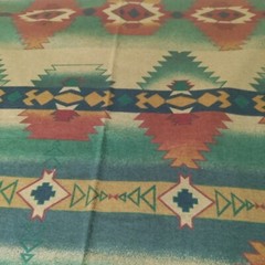 Cone Mills Chamois Flannel Fabric Southwestern Aztec Native Rare 59″ W x 72″ L