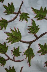 4 Yard Hand Block Print Fabric 100%Cotton NO TARRIF CHARGES 100%✅ ZK_110