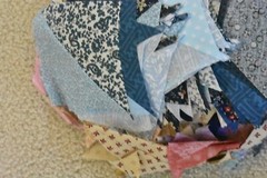 Lot, Small Cotton Pieces & Scraps, 1 Pound & 9 Oz, S131