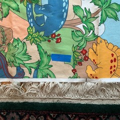 VNTG House ‘N Home LAND OF DINOSAURS Drapery Fabric, 5 Yds 17”x 44”,Thick, READ