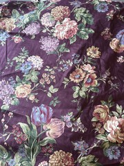 9 Yards Floral Broadcloth DuPont Teflon Vintage 1996