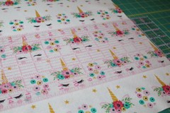 PINK Unicorn Unicorns Fabric COTTON CUTE Print Kids Girls Nursery Fat Quarter FQ
