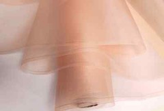 45” / 55” Wide By Yard Stiff Wedding Gauze Plain Natural Silk Organza Fabric