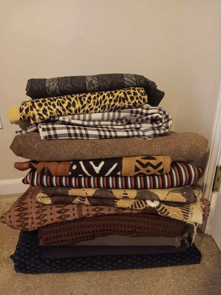 Assorted Quality Wools, Cottons And Corduroys- Asstd Prices/ 5yds + Each Piece