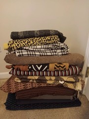 Assorted Quality Wools, Cottons And Corduroys- Asstd Prices/ 5yds + Each Piece