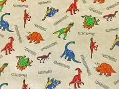 Dinosaur Parade 100% Cotton Knit Fabric 100% 52″W By Yard -CTPR04