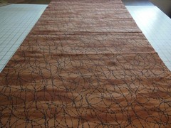 Barbed Wire Print Fabric from Blank Quilting #5381, 44″x44″