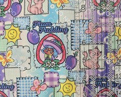 Custom 100% Cotton Woven Fabric Berry Girl By the 1/4 Yard 9×56 Plum Pudding