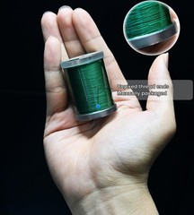 Selric 300Yards Extra Strong Bonded Nylon Thread for Leather Sewing, Silver H…