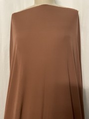100% Rayon Matte Jersey Light Chocolate Brown Color Fabric By The Yard 58″ Wide
