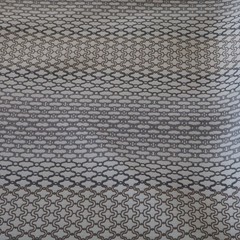Vintage Contemporary Upholstery Fabric, Gray, Taupe Tan Lattice Links 5.6 yds