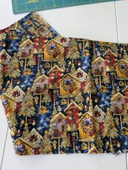 Christmas Quilt Fabric Lot 4 Pounds Birdhouses Penguins Plaid Santa Gingerbread