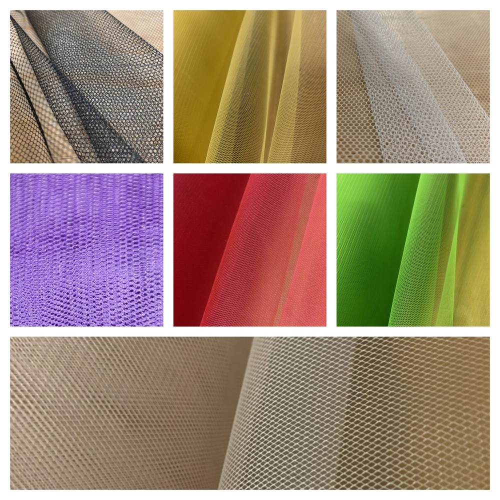 58/60″ Hard Net Crinoline Fabric Per Yard 100% Polyester (VARIOUS COLORS)