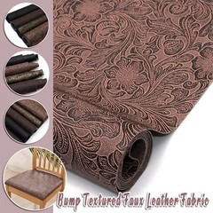 30x137cm Swirls Bump Textured Faux Leather Synthetic Leather Fabric Sheets DIY