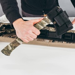 Self-Cling Camouflage Wrap, Reusable Fabric, Grip & Heat Shield, 2″ x 144″ Roll