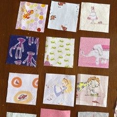Heather Ross Fabric 125 Pc Mini Charm Set Rotary Cut W/Rare & HTF Pieces