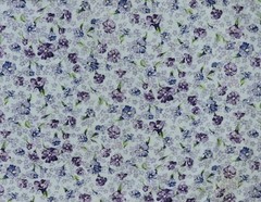 Flowers Floral Lavender Blue 60″ wide MMFAB Fabric Cotton Quilt YOU PICK LENGTH