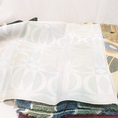 3 lbs 3 oz Lot of Fabric Small Scraps Samples Mixed pieces sizes colors textures