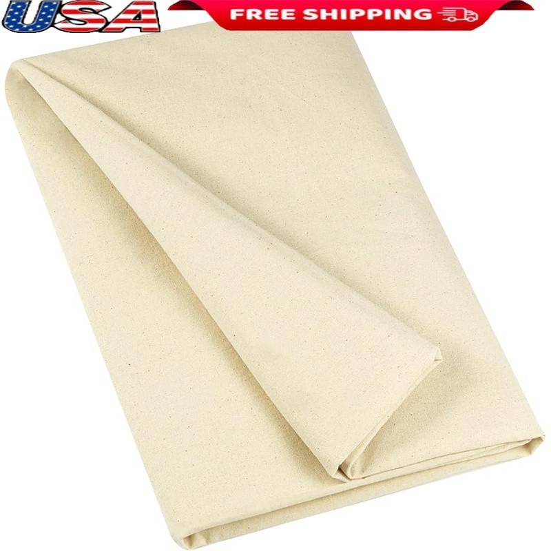 Medium Weight 100% Cotton Muslin Fabric 63” x 2 Yards Unbleached Muslin Linen