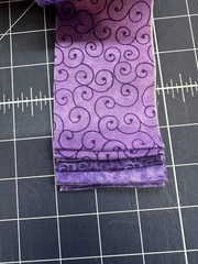 18 PC 2.5″ Jelly Roll Strips Die Cut Beautiful Mix, Purple bundle of joy