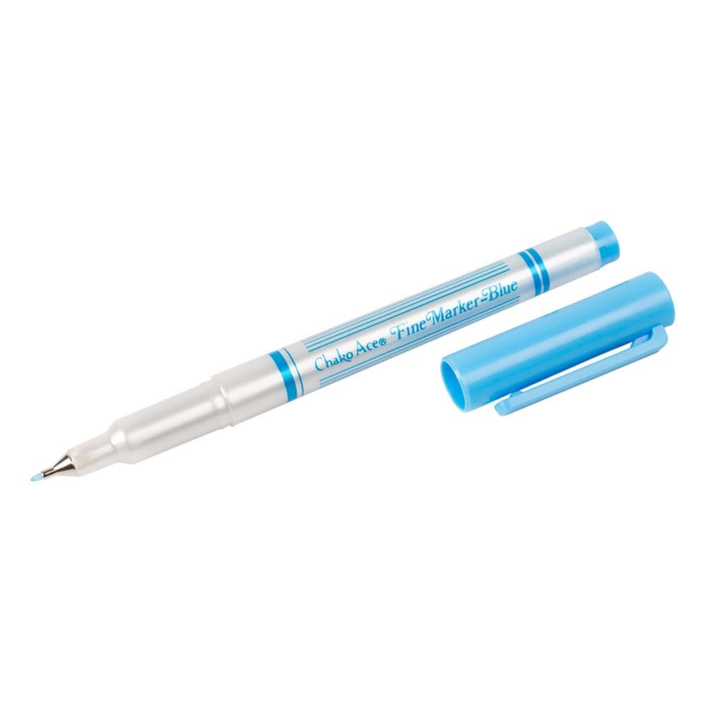 Bohin 91785 Water Erase Fine Marking Pen 1 Count (Pack of 1), Blauw