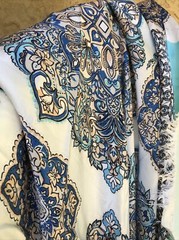 1.6Yards 60% Silk 40%Cotton Satin Fabric 50”Width Dress Blouse Shirt￼
