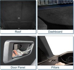 Self Adhesive Headliner Fabric W/Foam Backing Interior Trim DIY Roof Repair R…