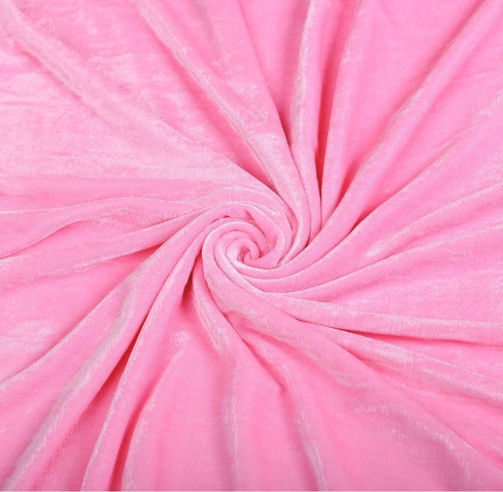 Pack of 20 Yard x 60” Wide Stretch Velvet Fabric for Apparel or Upholstery