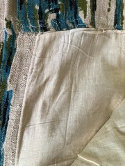 Fabulous Retro Mid Century 120”w x 78”l Textured Linen Drapery Panel