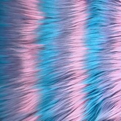 Bianna Creations Bianna Tricolor Pink Purple Blue Faux Fur Fabric 60 Inches