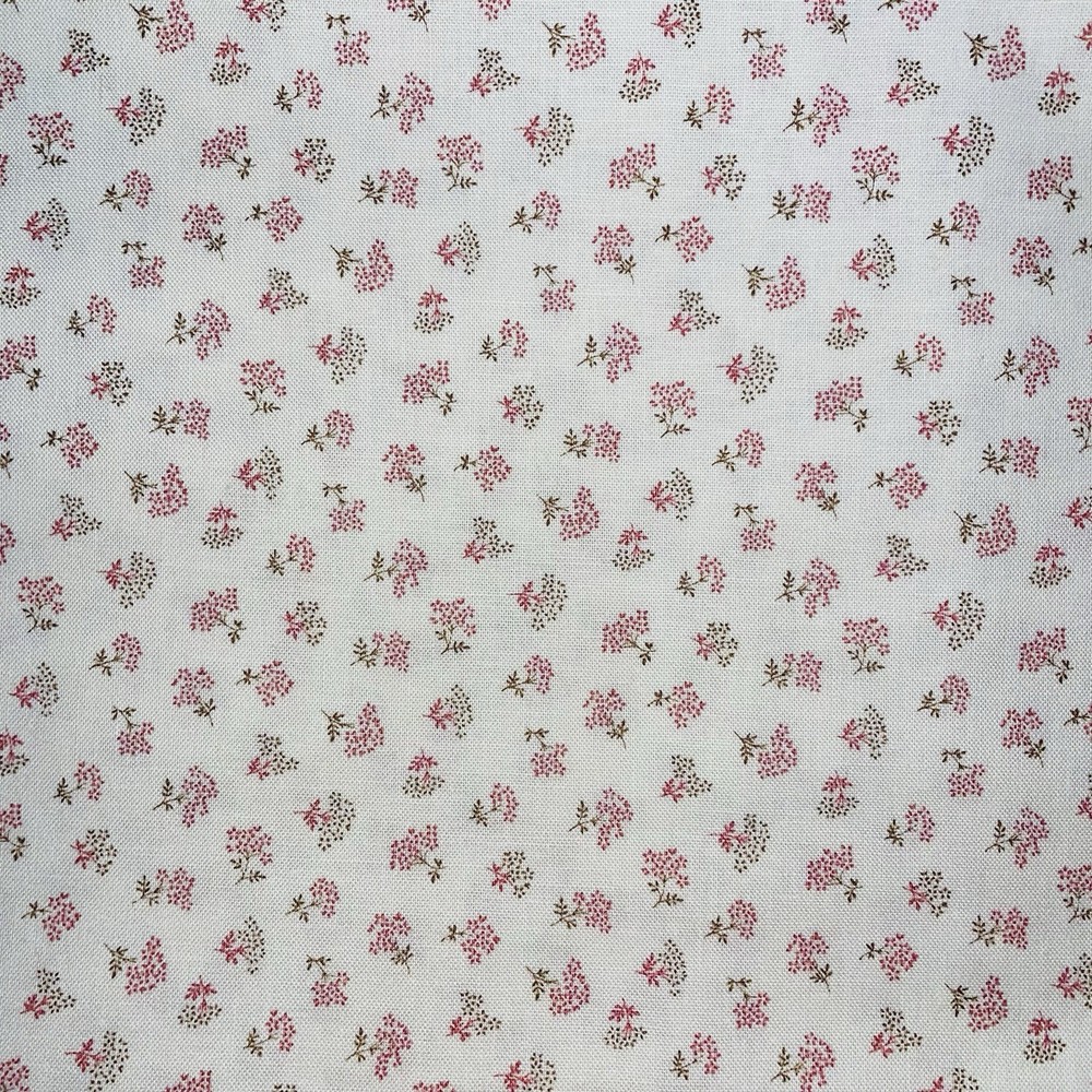 Downstairs at Downton Abbey Pink Posy Blooms 100% Cotton by Andover ~ 2.75 Yards