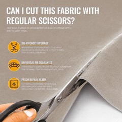 Headliner Fabric 108″ L x 60″ W Foam Backing for Car Truck RV SUV Boat Beige