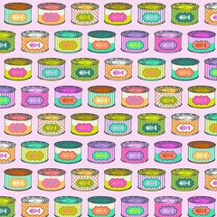 Cat Snacks Electro Berry Tula Pink By the yard x 43 in cotton Tabby Road Deja Vu