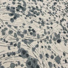Designer Upholstery Woven Jacquard Fabric Remnant 56.5”x40” Blue Green Floral
