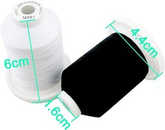 100% Mercerized Cotton Threads, 600M Spools for Quilting, Sewing & Embroidery
