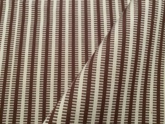 1YD SOANE BRITAIN Jajim Stripe Chestnut Artisanal Warp Weave Fabric $770 Retail