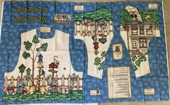 36″ Long x 60″, Vintage, Colorful Cat-Theme Vest Panel, SSI/Kathi Walters, N6436