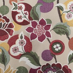 Heavy Woven Jacobean Floral Fabric Jacquard Tapestry Upholstery 3 Yards 57”x110”